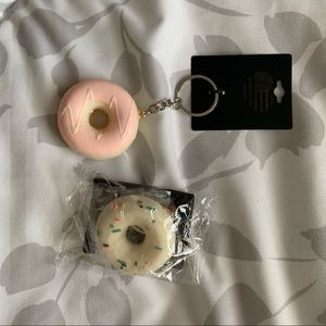 NWT brandy RARE squishy donut keychain